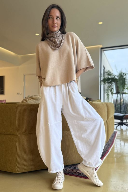 Lagen Classic Barrel Pant White ~